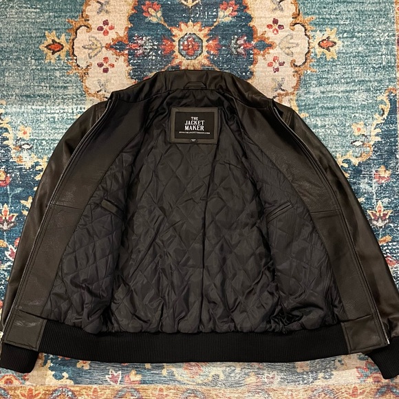 Leather Bomber Jacket - Picture 3 of 7